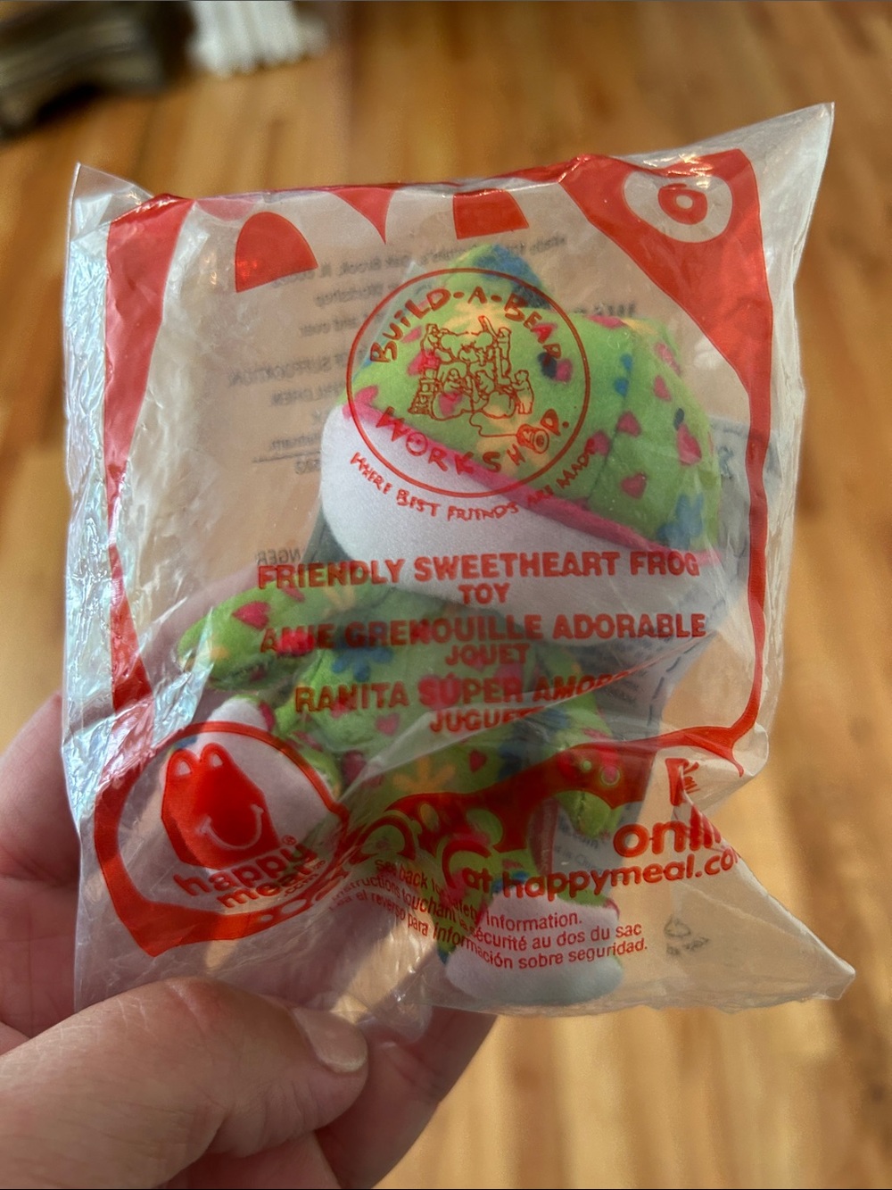 McDonald’s happy meal Build-A-Bear Friendly Sweetheart Frog Plush